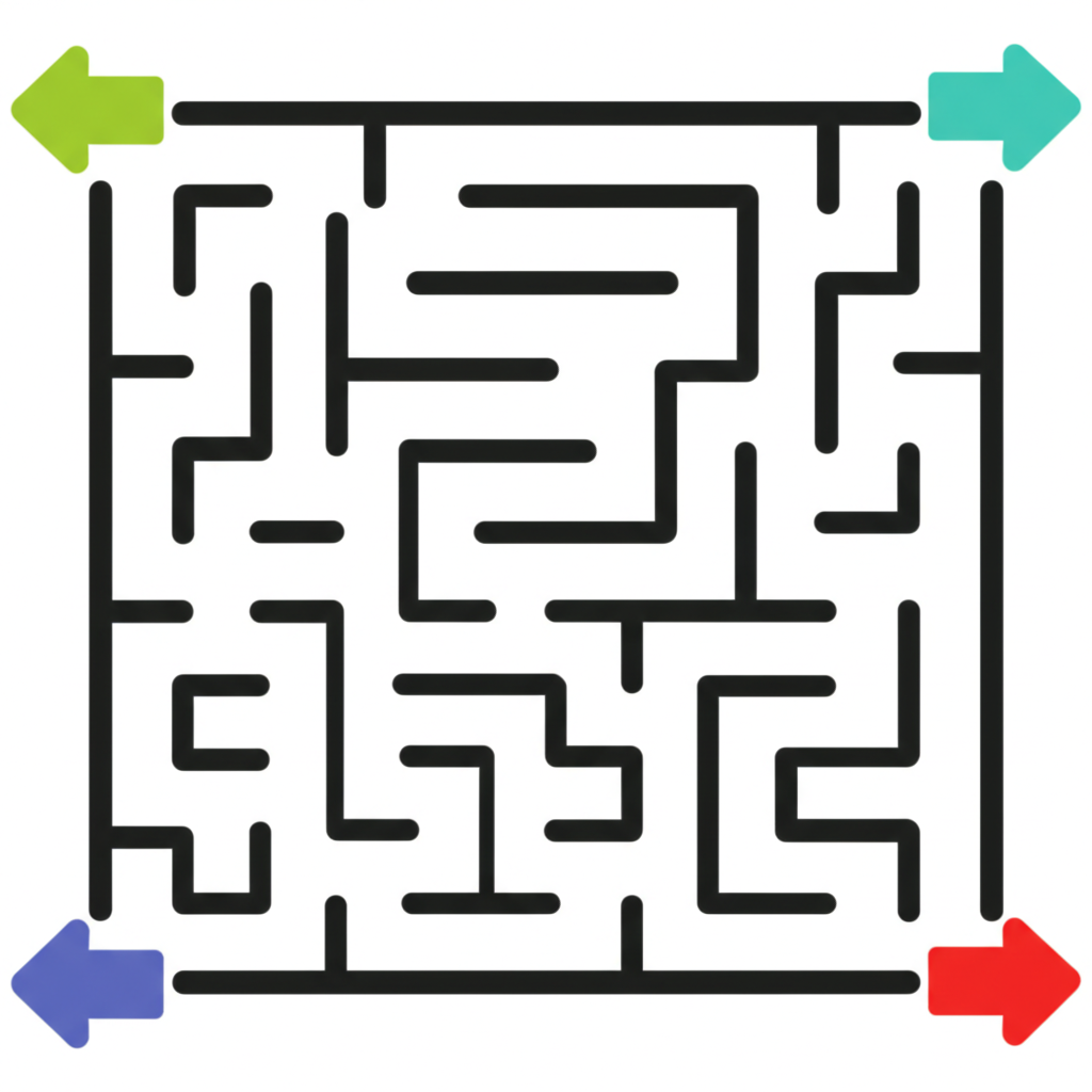 Simple maze for young children ages 5-7