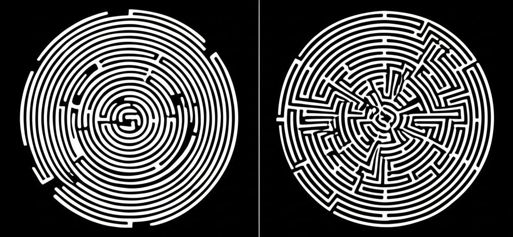 Labyrinth vs maze
